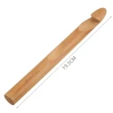 Giant 20 mm natural wood crochet hook - smooth finish