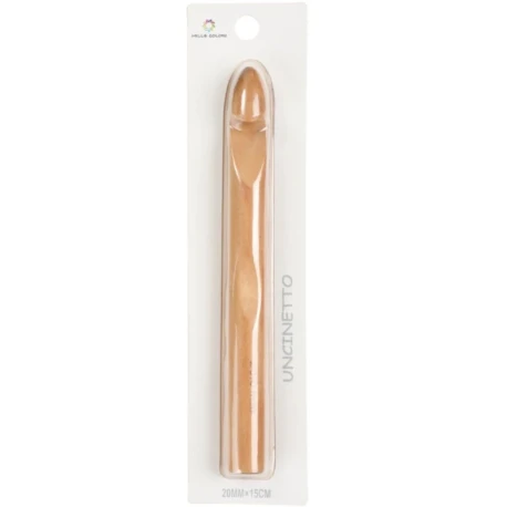 Giant 20 mm natural wood crochet hook - smooth finish