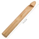 Jumbo natural wood crochet hook 25 mm (1 inch)