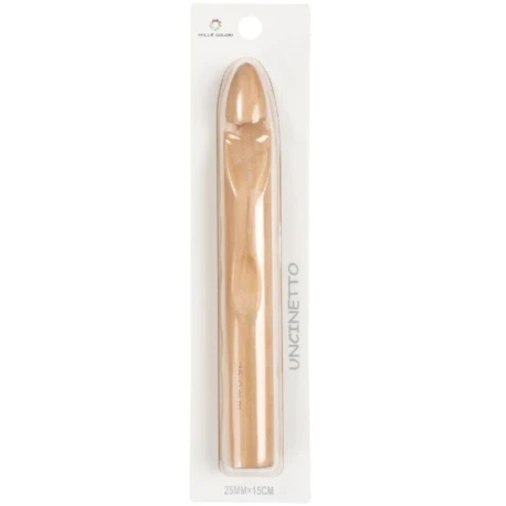 Jumbo natural wood crochet hook 25 mm (1 inch)