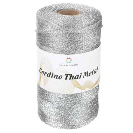 Thai Metal Lurex cord 3 mm 200g spool for evening bags