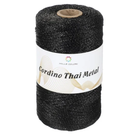 Thai Metal Lurex cord 3 mm 200g spool for evening bags
