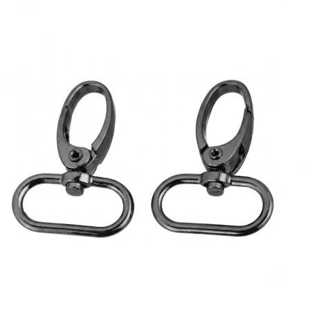 2 pcs swivel snap hooks for bags, fits 25–30 mm straps