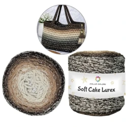 Soft Cake Lurex gradient bag cord 250g shimmering yarn