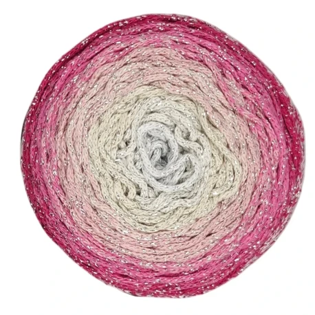 Soft Cake Lurex gradient bag cord 250g shimmering yarn