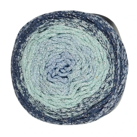 Soft Cake Lurex gradient bag cord 250g shimmering yarn