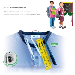 LAUNDRY MARKING SET with heat-activated pen - 217 Marbet