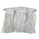 Zip 30 cm con frange in ecopelle per borse e clutch