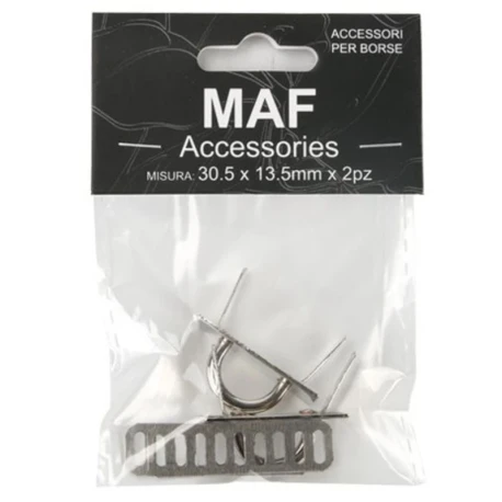 2-piece small D-ring bridge connectors with prong backplate
