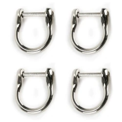 Set 4 ganci a U 15 mm con perno a vite per borse