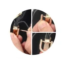 15mm U-shaped horseshoe D-rings with screw bar (set of 4)