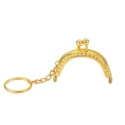 Clic clac closure with key ring petit mini gold coin purse