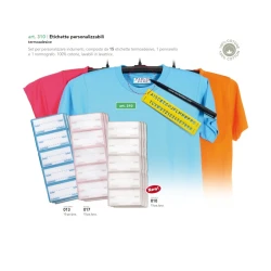 SET OF CUSTOMISABLE IRON-ON LABELS FOR LAUNDRY MARKING - 310 Marbet