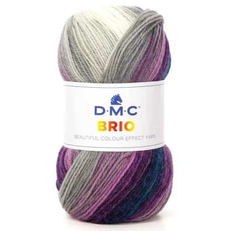 DMC Brio multicolour self-striping wool blend yarn 100g