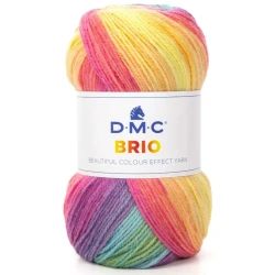 DMC Brio multicolour self-striping wool blend yarn 100g 2