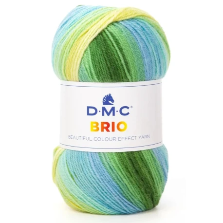 DMC Brio multicolour self-striping wool blend yarn 100g