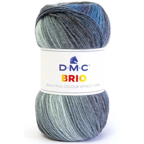 DMC Brio multicolour self-striping wool blend yarn 100g