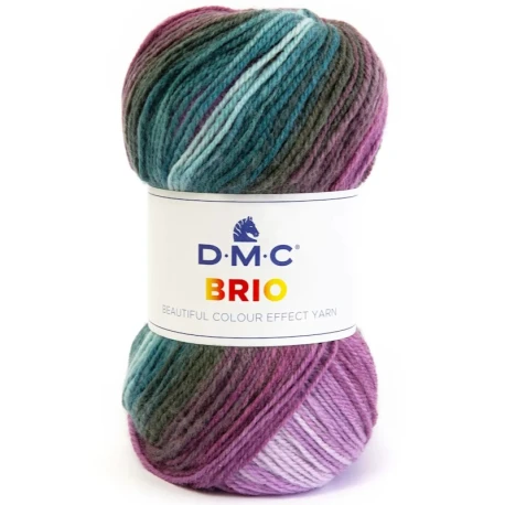 Filato DMC Brio misto lana multicolore effetto rigato 100g