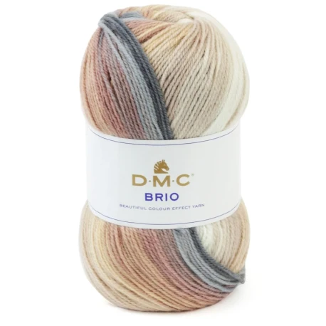 Filato DMC Brio misto lana multicolore effetto rigato 100g