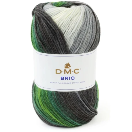Filato DMC Brio misto lana multicolore effetto rigato 100g