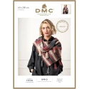 Leaflet DMC Brio: schema maglia scialle con nappe