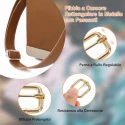 2.5cm gold metal slide buckle with adjustable roller bar