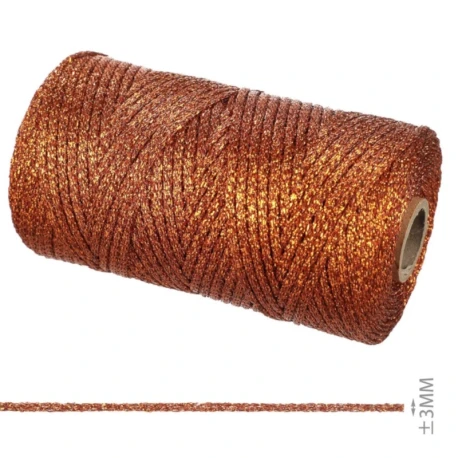 Cordino Thai Metal Lurex 3 mm rocca 200 g per borse