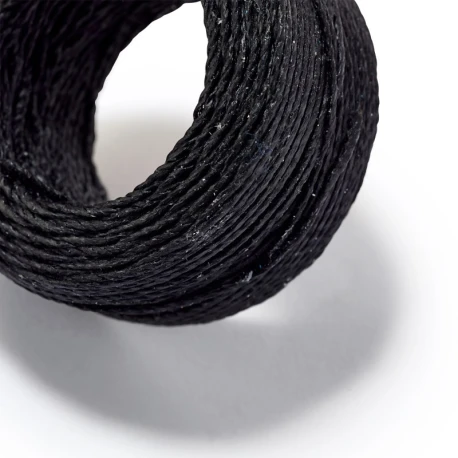 Black Waxed thread, sewing thread for topstitching - Prym
