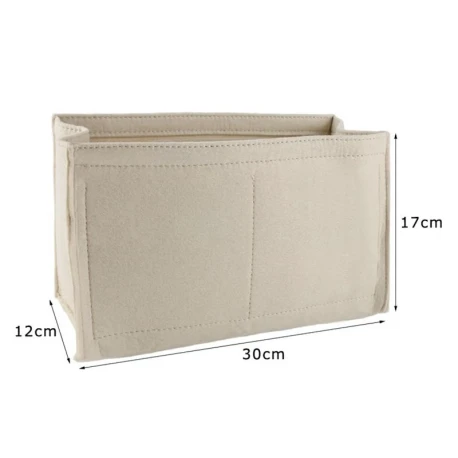 Organizer interno in feltro grande 30x12x17 cm con zip