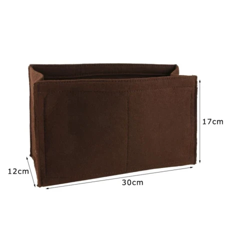 Organizer interno in feltro grande 30x12x17 cm con zip