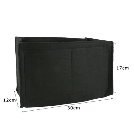 Organizer interno in feltro grande 30x12x17 cm con zip