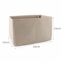 Organizer interno in feltro per borsa media 26x14x15 cm