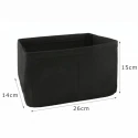 Medium felt bag organizer insert 26x14x15 cm, open-top with pockets