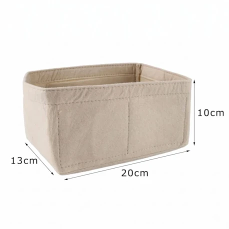 Organizer interno in feltro per borsa piccola 20x13x10 cm