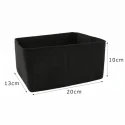 Small felt bag organizer insert 20x13x10 cm - smooth exterior