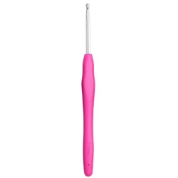 MAF ergonomic crochet hook 3.5 mm with pink plastic handle