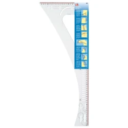 REGOLO SQUADRA per SARTI, Squadra da sarto o quintometro aiuta nel tracciare e marcare - 611499 Prym