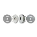 20mm magnetic bag closure in silver, gold & bronze