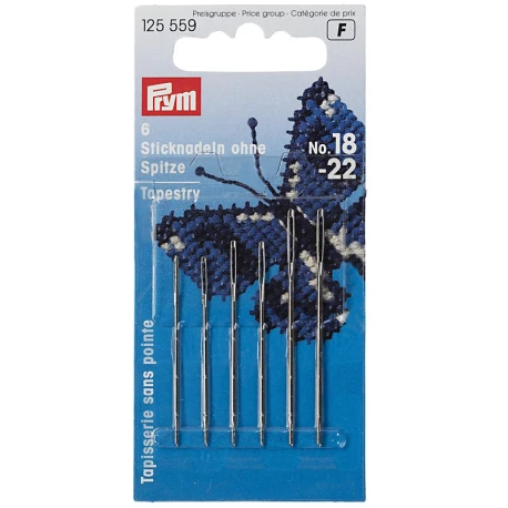 Aghi Lana senza punta No.18-22 Assortiti con cruna argento - 125559 Prym