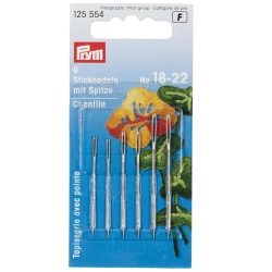 Chenille needles with sharp point, No. 18-22, assorted - 125554 Prym