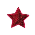 Applicazione Termoadesiva Stella Paillette Rossa - Modidea
