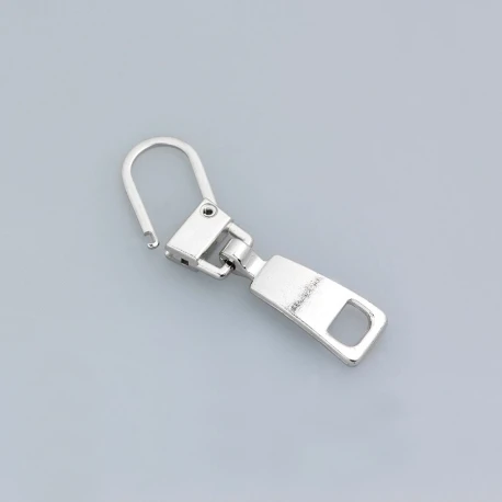 Simple Shape zip puller with hook - replacement pull tab