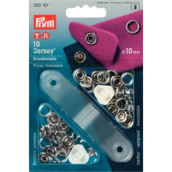 Jersey press studs SILVER RING 10mm - 390107 Prym 2