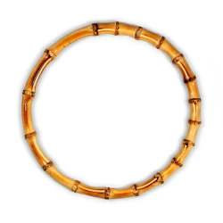 Manici per borse rotondi in bambù naturale diametro 17cm - MA104 Mas