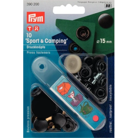 Bottoni a pressione 'Sport & Camping' OSSIDO 15mm - 390200 Prym