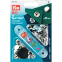 'Sport & Camping Mini' press studs, SILVER, 13 mm - 390501 Prym