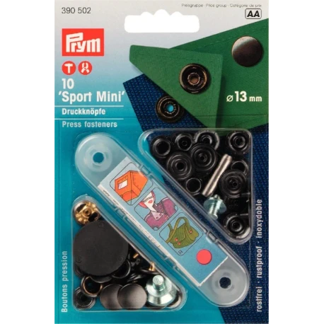 'Sport & Camping Mini' Oxidised 13mm press studs - 390502 Prym