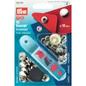 ANORAK SILVER press studs 15 mm - 390301 Prym