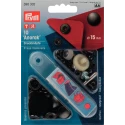 Bottoni a pressione ANORAK NERO 15 mm - 390302 Prym