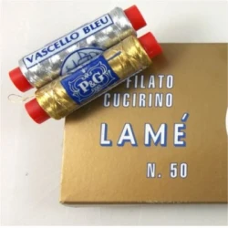 Lamé Lurex Sewing Thread No.50 100yd Made in Italy